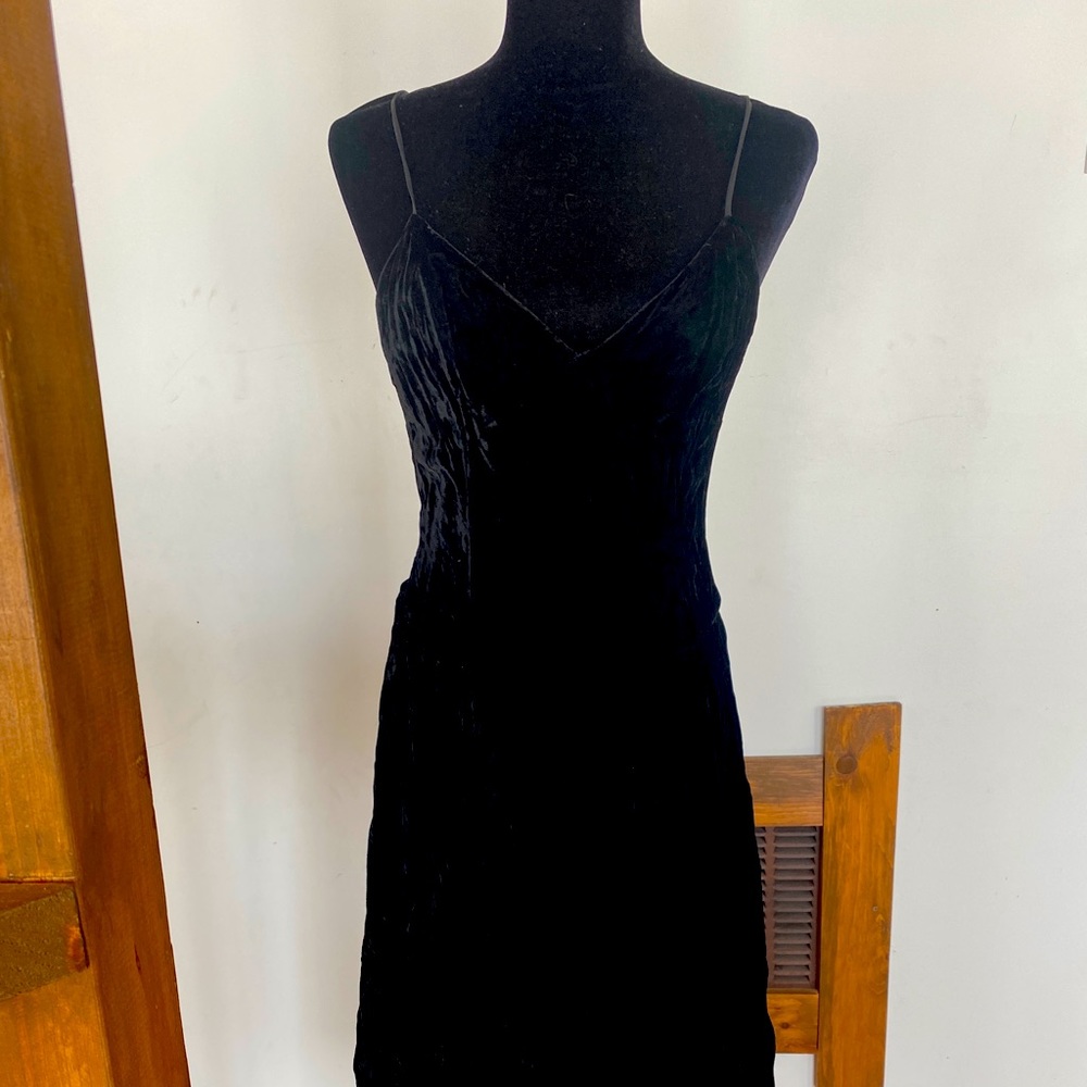 Robe noire en velours